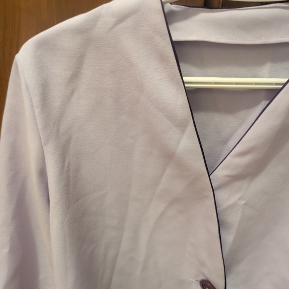 Light Purple Button-Up Jacket - Picture 3 of 4